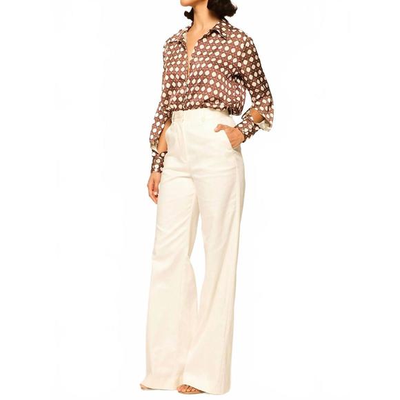NEW MISA LOS ANGELES roya long sleeve top in choco rattan